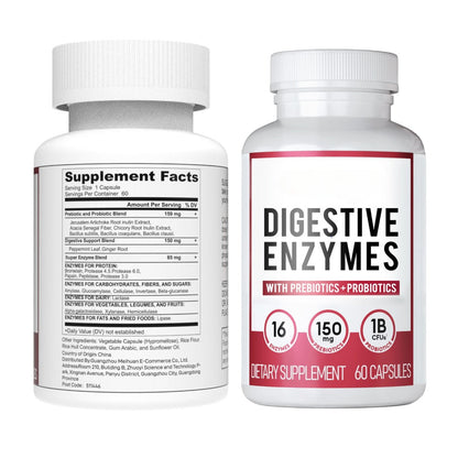 ZENVITA™  - DIGESTIVE ENZYMES 60CT + 60B PROBIOTIC 30CT