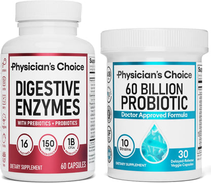 ZENVITA™  - DIGESTIVE ENZYMES 60CT + 60B PROBIOTIC 30CT