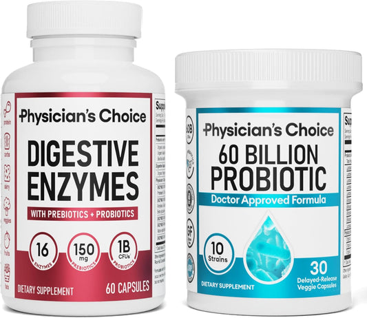ZENVITA™  - DIGESTIVE ENZYMES 60CT + 60B PROBIOTIC 30CT