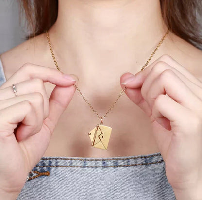 ZENVITA™   - ENVELOPE LOVE LETTER PENDANT NECKLACE